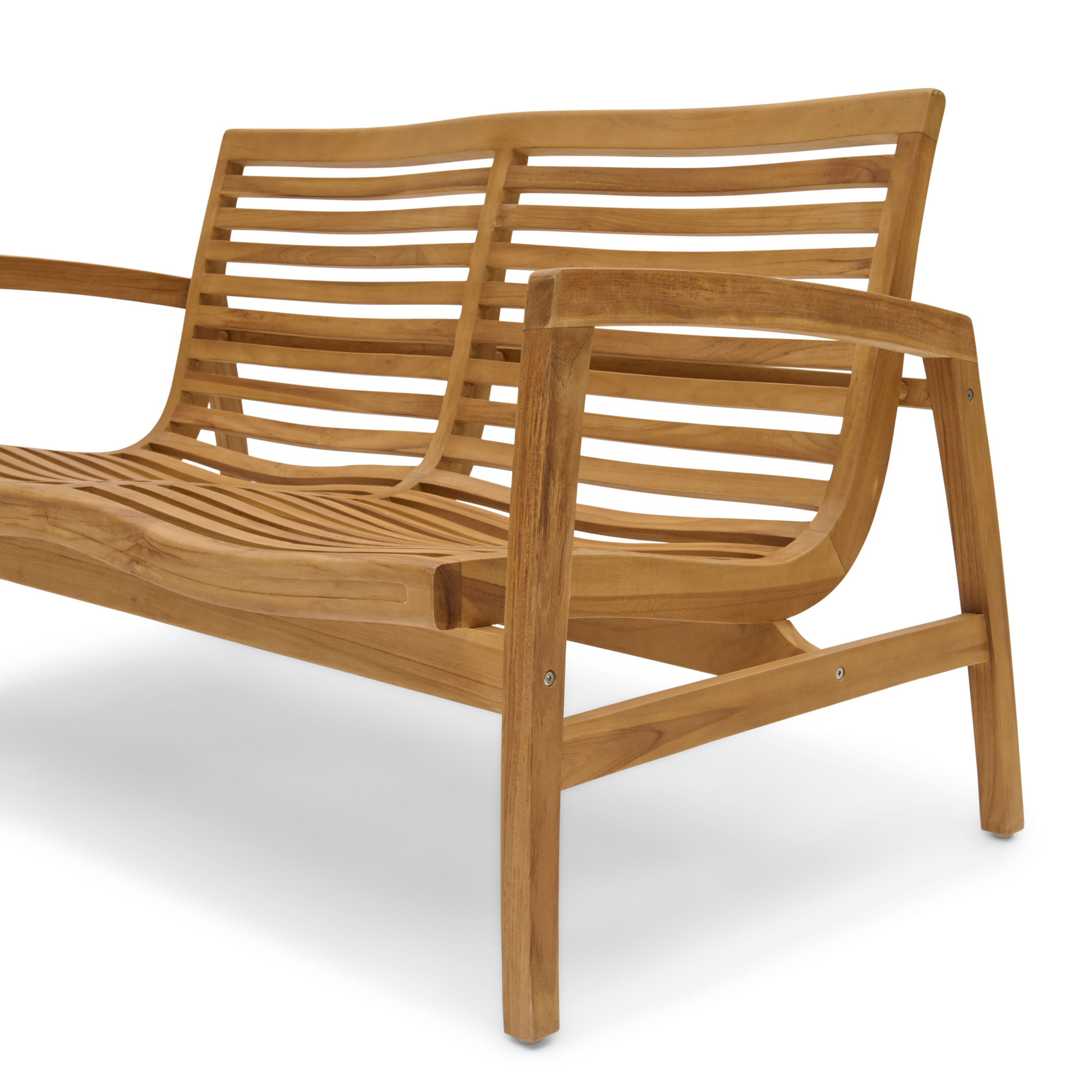Loungeset Reese naturel teak - set van 4