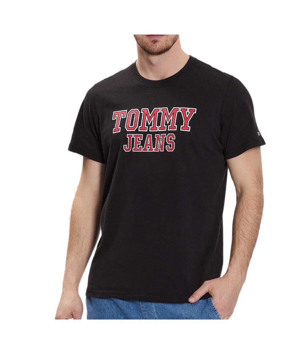 T-Shirt Noir Homme Tommy Hilfiger Essential
