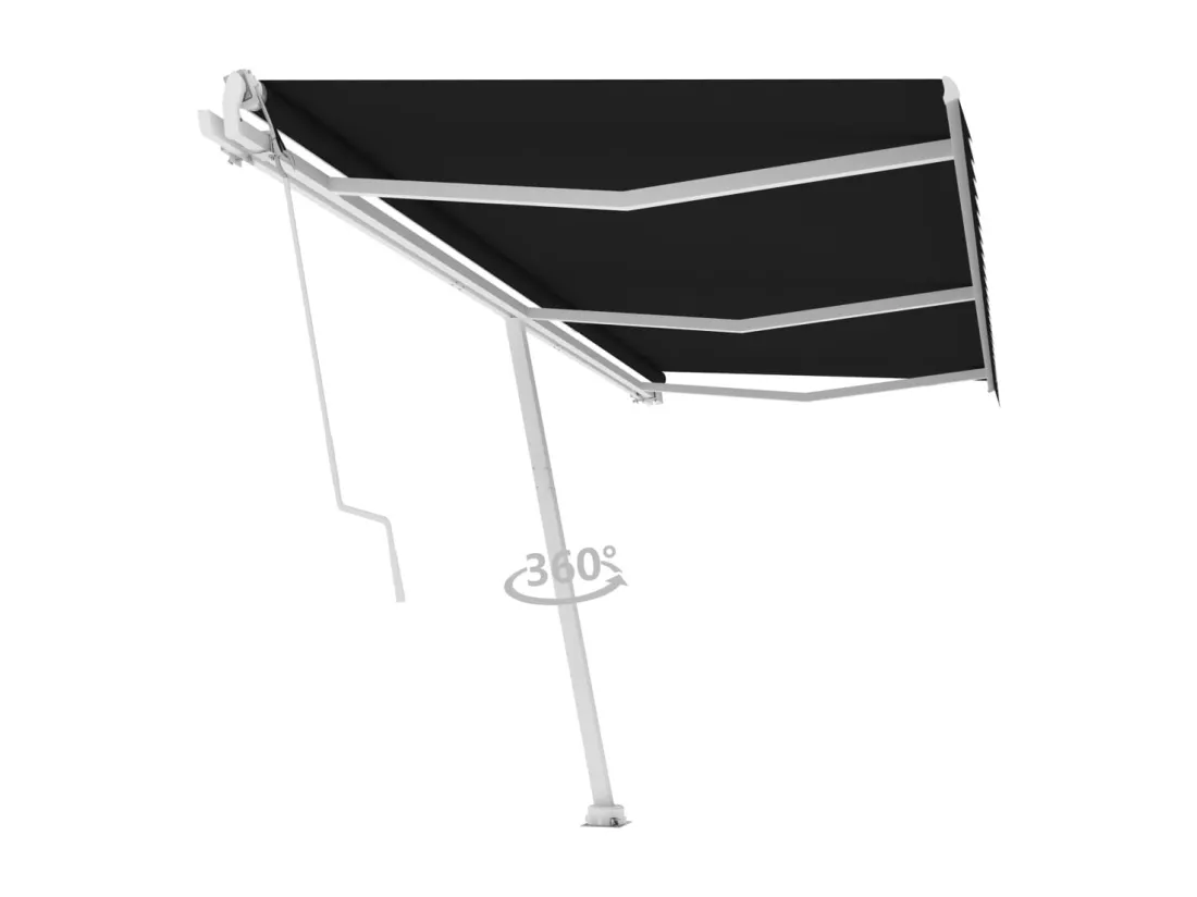 Auvent automatique sur pied 600x300 cm Anthracite