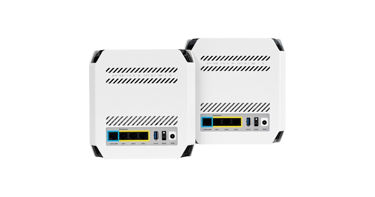 ASUSROG Rapture GT6 AiMesh mesh router  (Wit, 2 stuks)