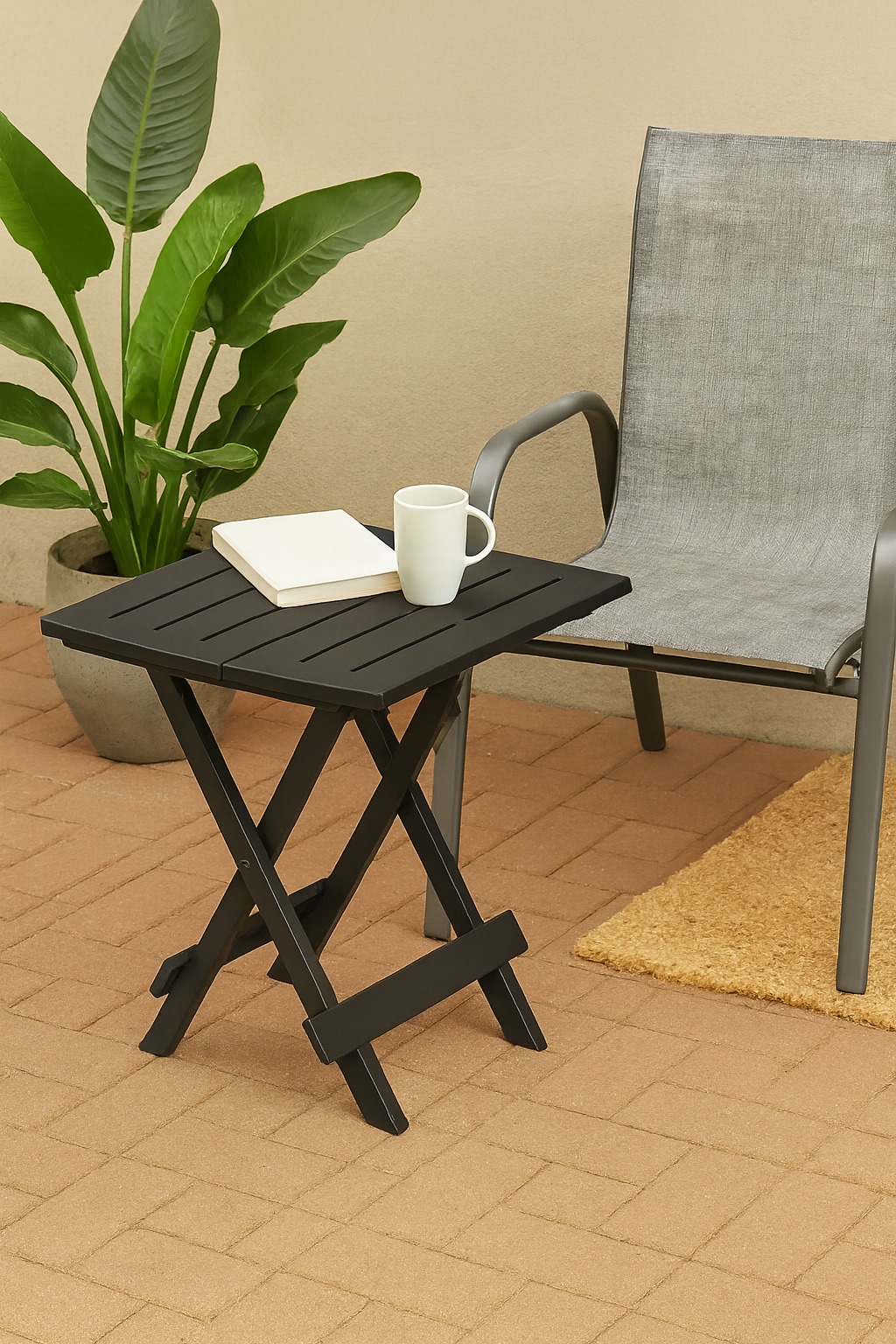 HEM 43 x 45 cm inklapbare bijzettafel - Black