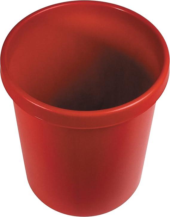 PROREGAL Classic Afvalbak met Grote Opening, 45 Liter, HxBxD 48 x 40 x 40 cm, Kunststof, Rood