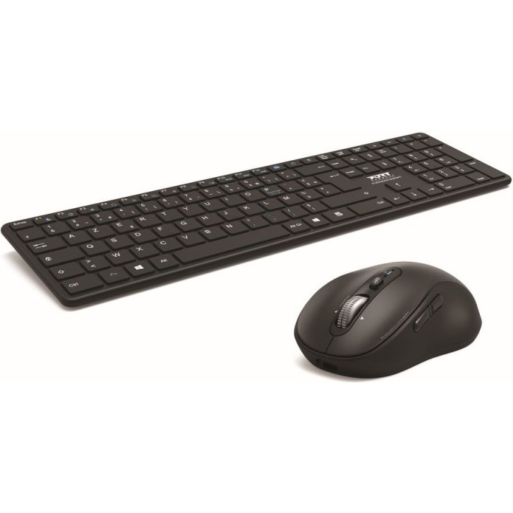 Port Designs 900907RFR clavier Souris incluse Maison Bluetooth AZERTY Français Noir