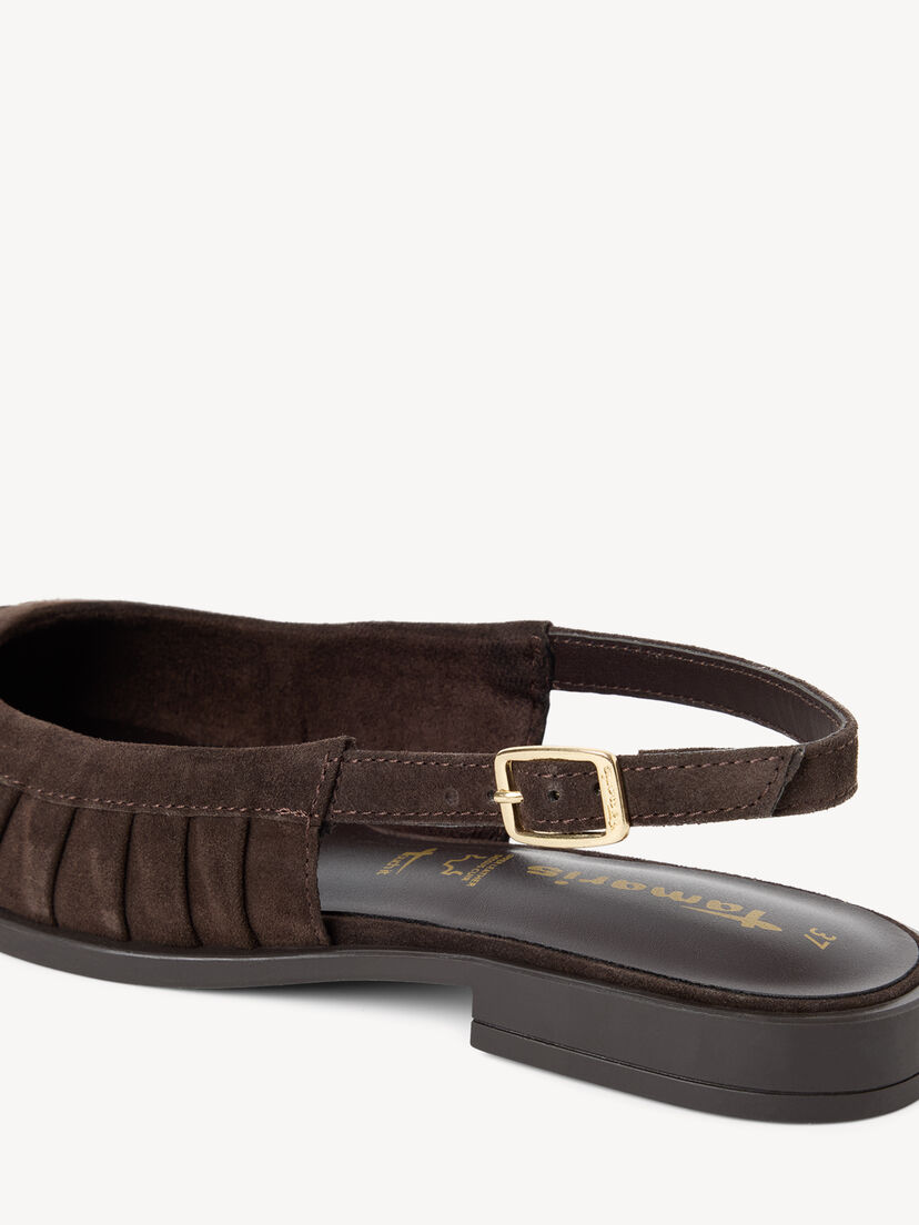 Leren Slingpumps - bruin