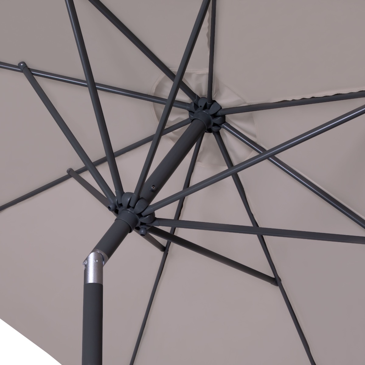 VONROC Recanati Ø300 cm Premium stokparasol - Beige