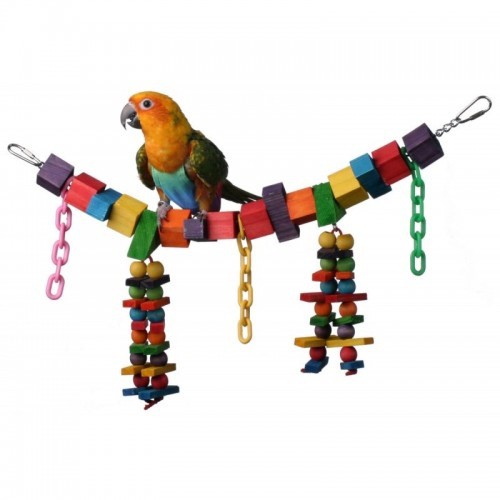 Ponte de tamanho médio para papagaios, cores sortidas