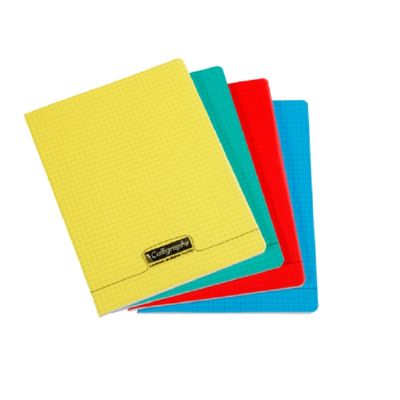 Calligraphe 8000 - Cahier polypro A4 (21x29,7 cm) - 96 pages - petits carreaux (5x5 mm) - disponible dans différentes couleurs
