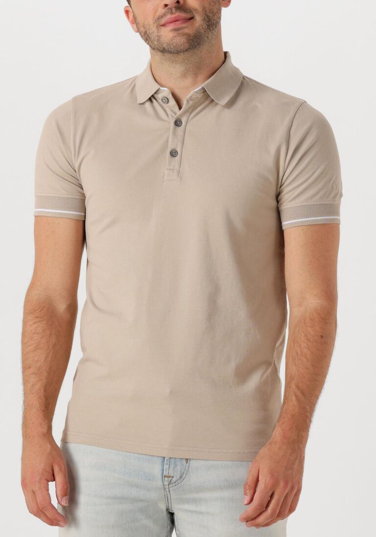 beige genti polo polo 3 button ss j2001-1212