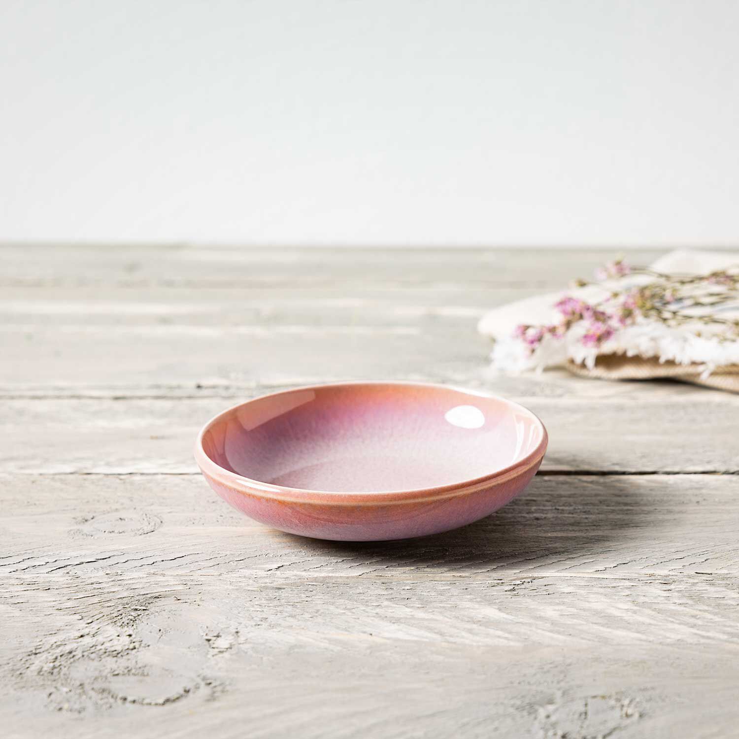 Perlemor Dipping bowl Pink, 2.8 oz, Premium Porcelain