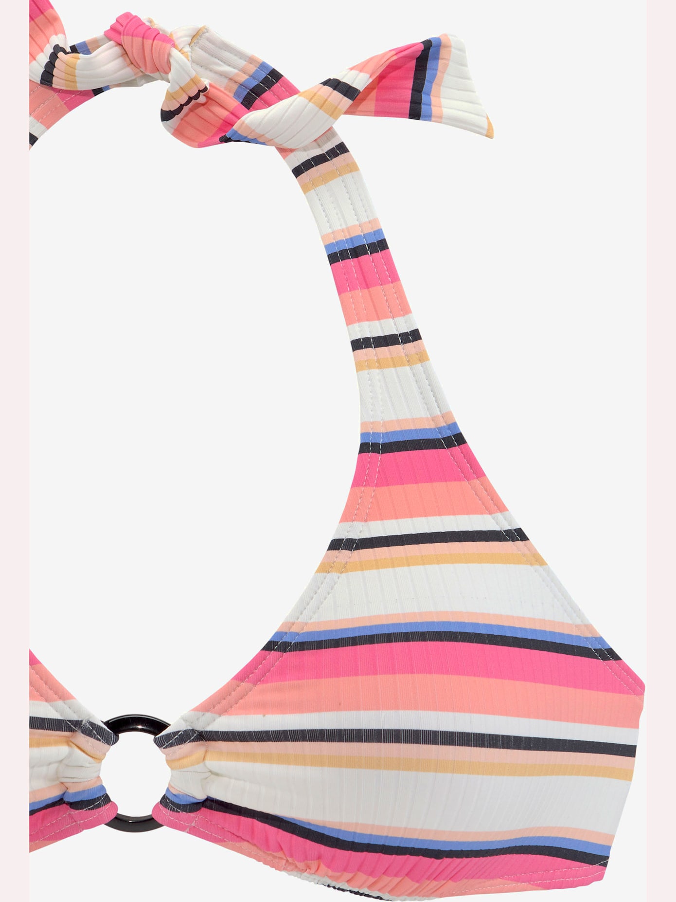 Bikini triangle motif rayé tendance