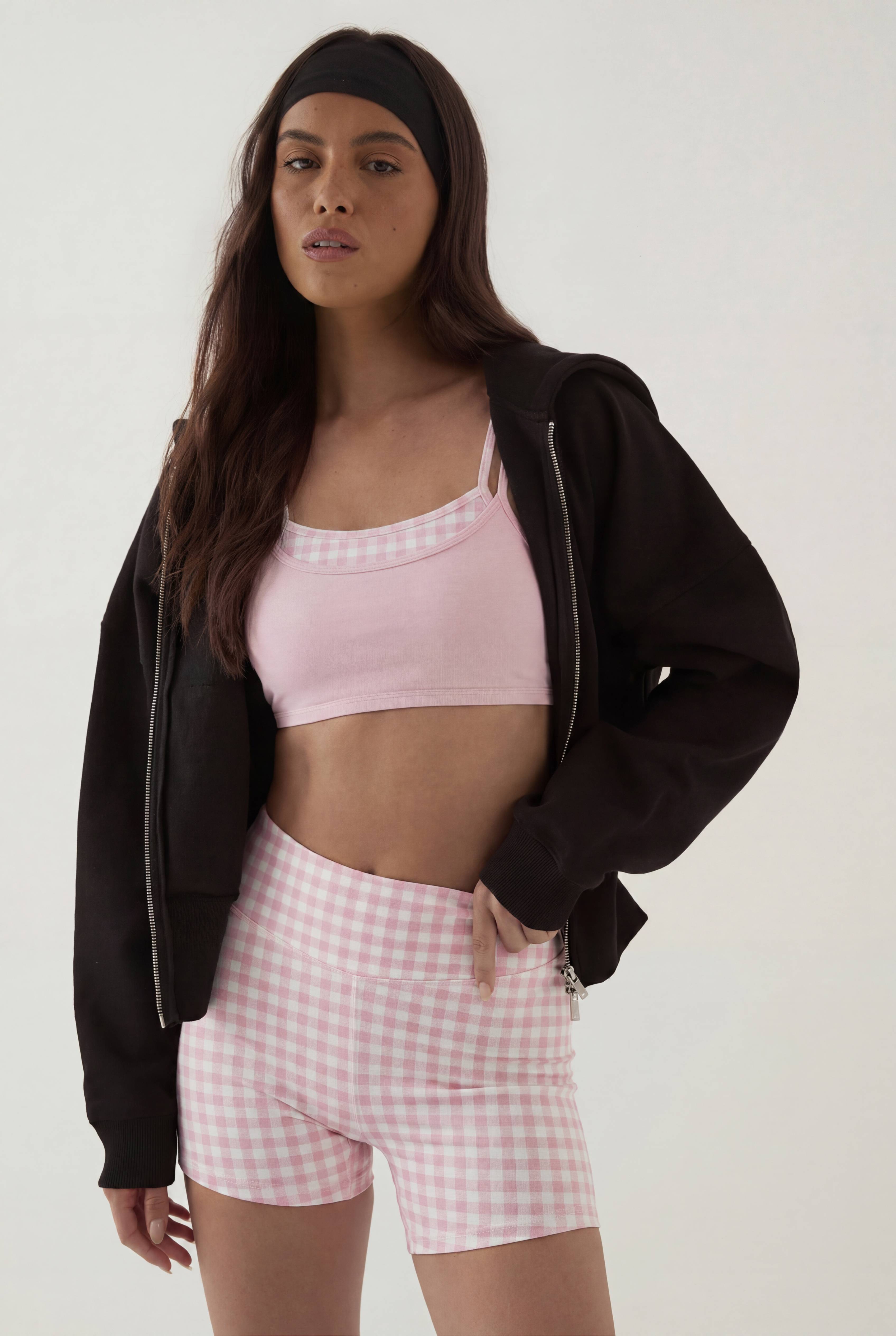Short Mini Gingham Sculptant Dsgn Studio