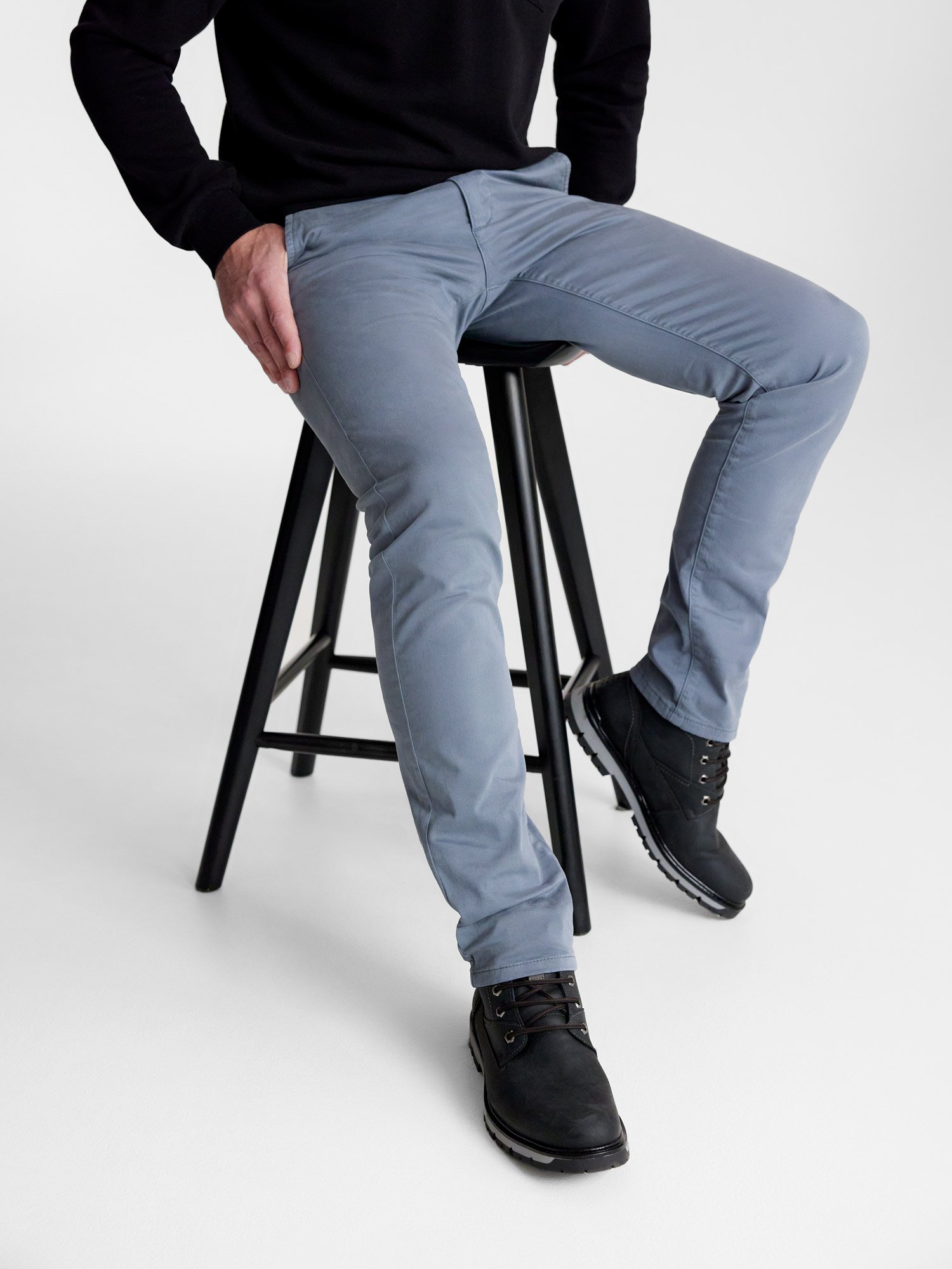Pantalon Chino Homme Coton Biologique Gris