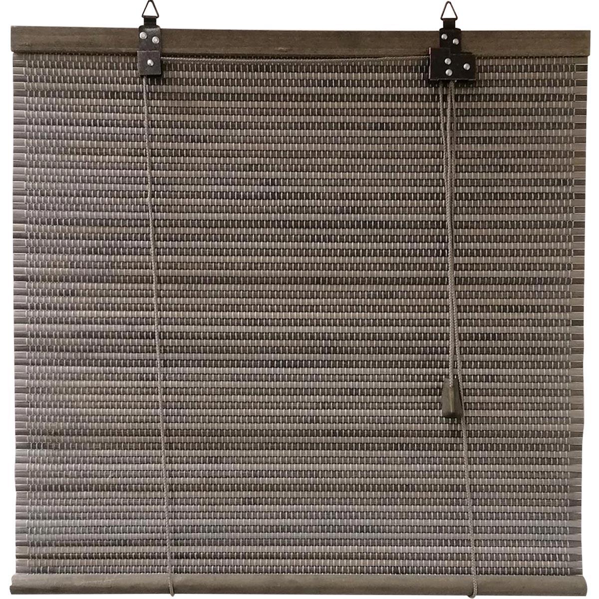 STORE ENROULEUR LATTES BAMBOU 90X180CM GRIS