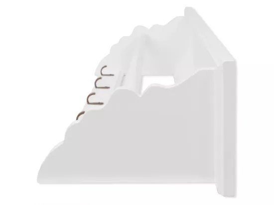 Porte-manteau PFDM blanc style baroque