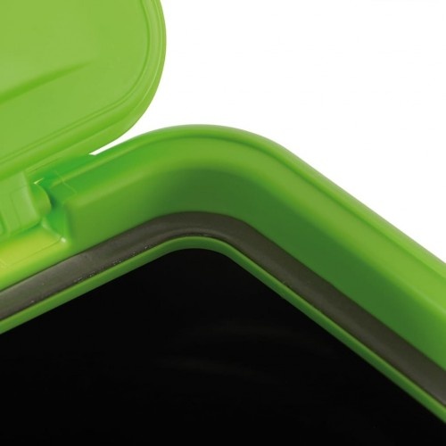 Recipiente para ração de animais de estimação, verde/preto