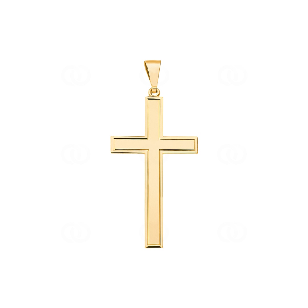 Anhänger 750/18 K Gelbgold Kreuz