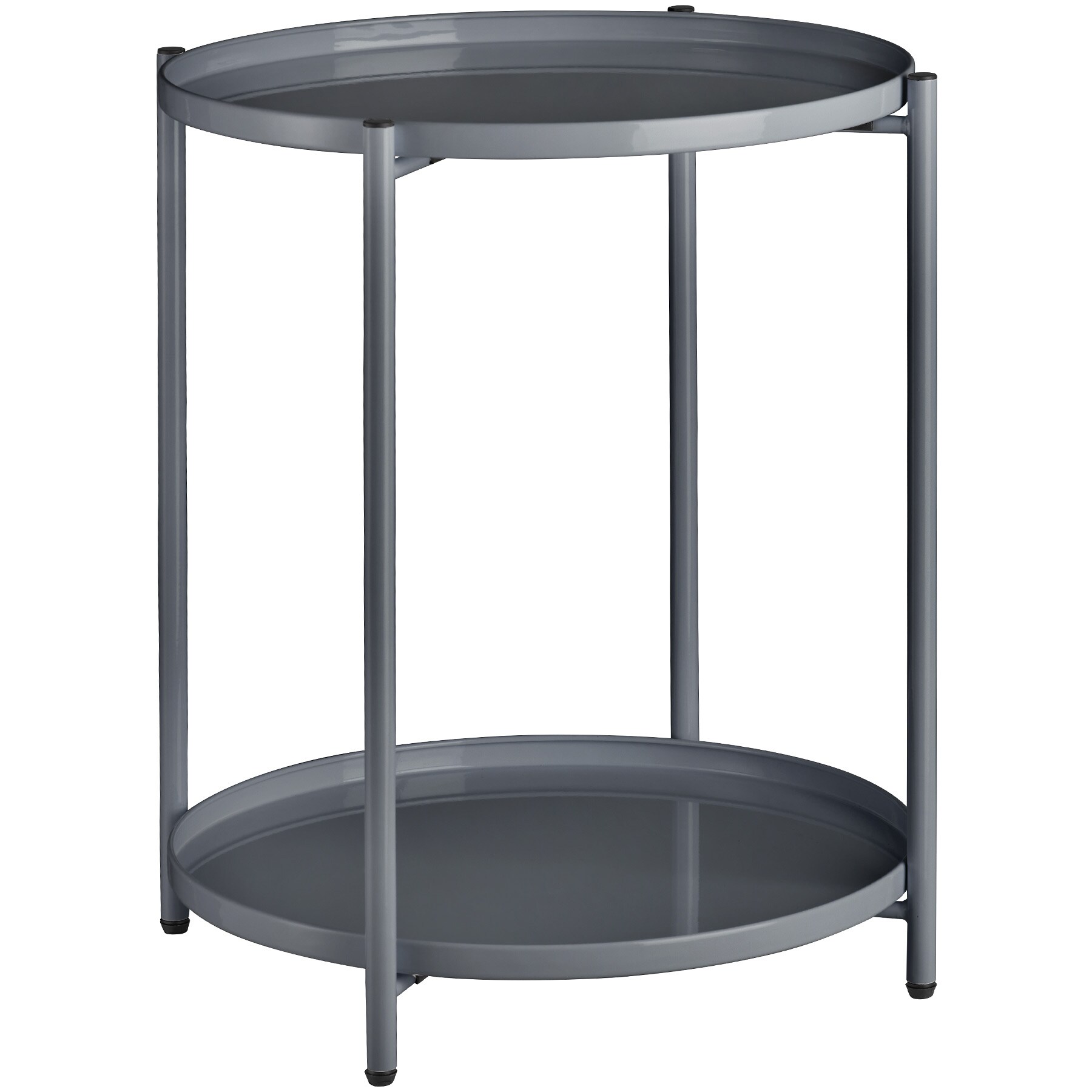 tectake® Beistelltisch, Stahl, filigranes Gestell, 45,5 x 45,5 x 53 cm