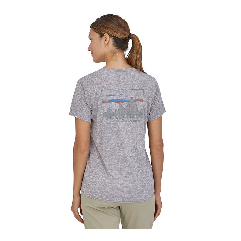 Patagonia CAPILENE COOL DAILY GRAPHIC - Maillot Femme '73 skyline: feather grey