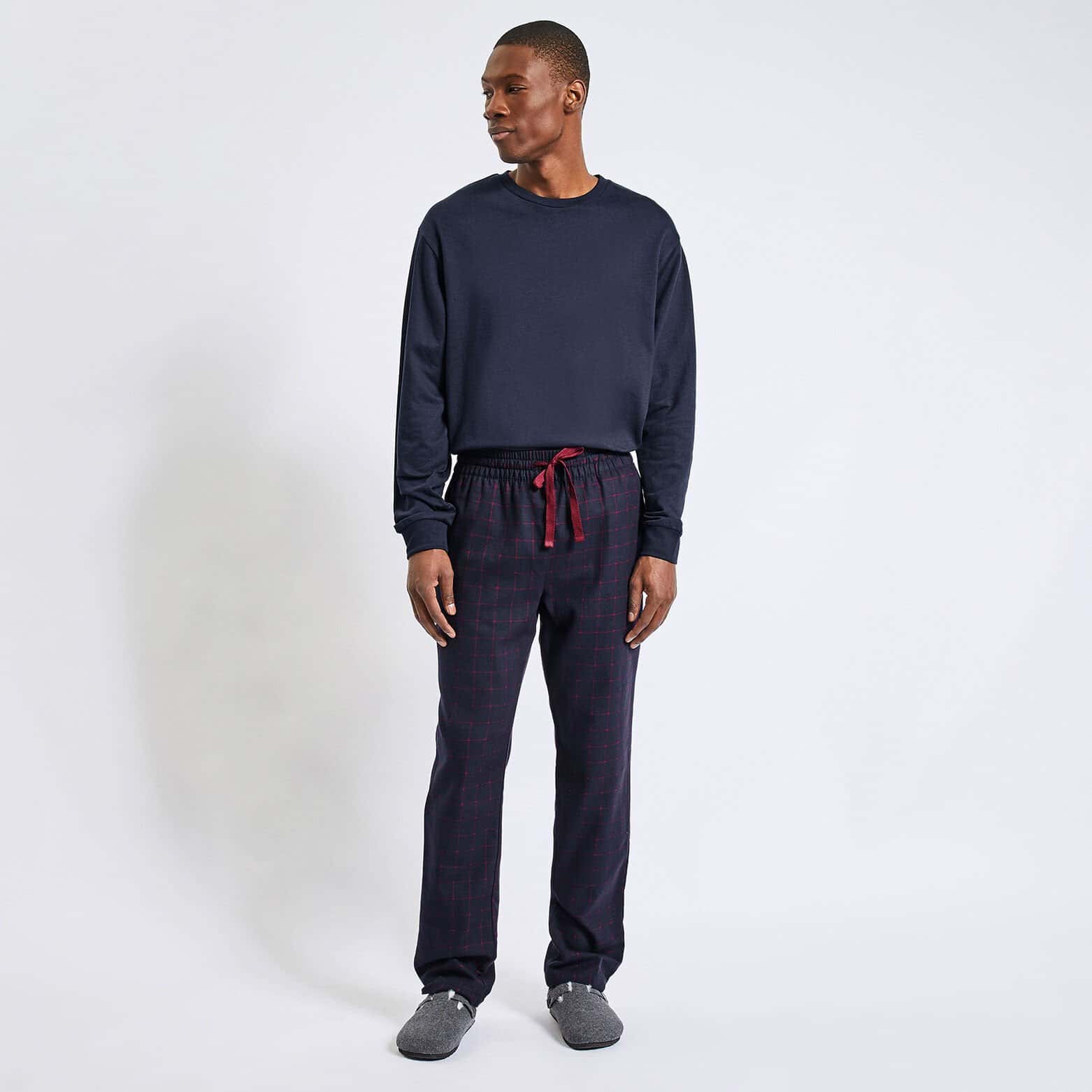 Ensemble pyjama sweat et jogging Bleu foncé