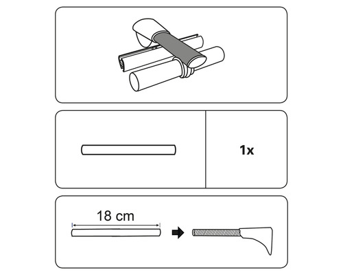 Dragerverlengstuk voor universele dragers, RVS-look