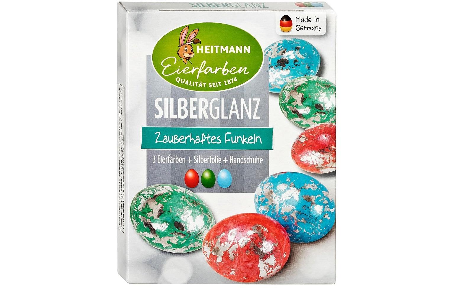 Eierfarben Silberglanz Mehrfarbig, 1 StückOster Eierfarben