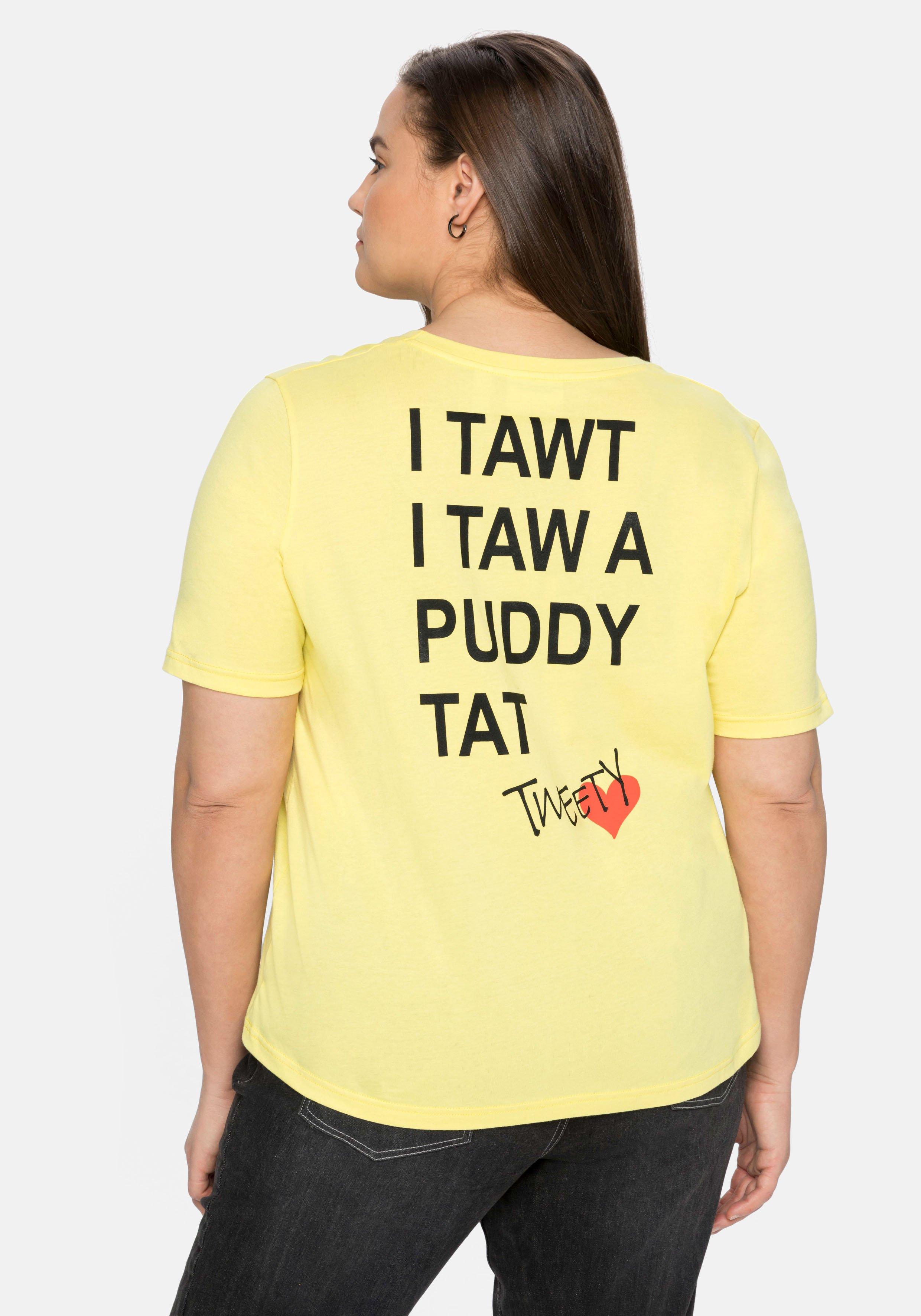 T-Shirt mit Comic-Druck und Rundhalsausschnitt