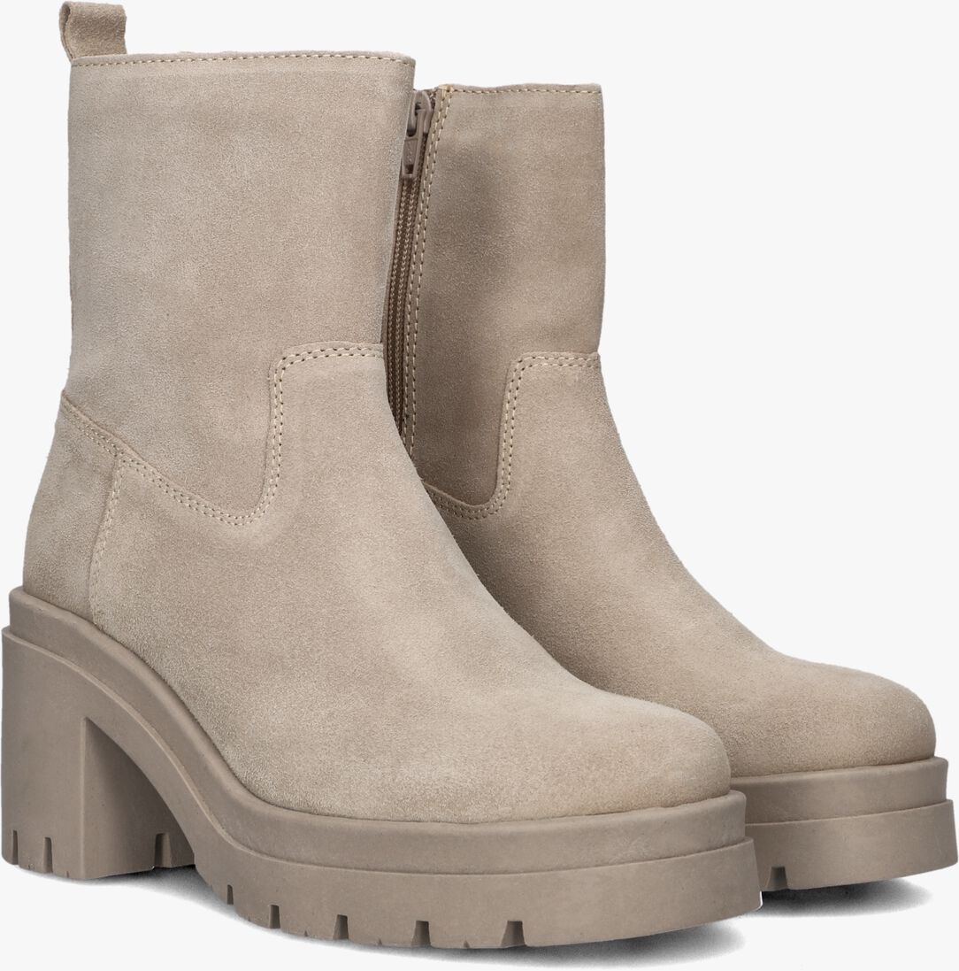 beige lina locchi enkellaarsjes l1201