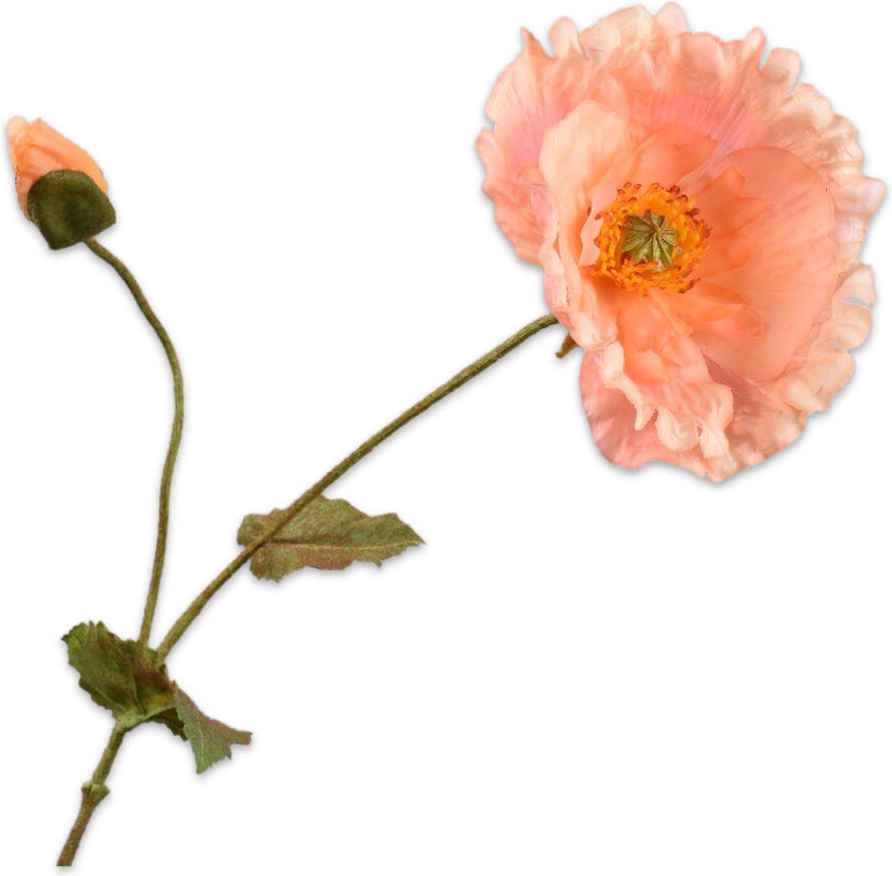 Silk-Ka kunstbloem Klaproos roze 67 cm