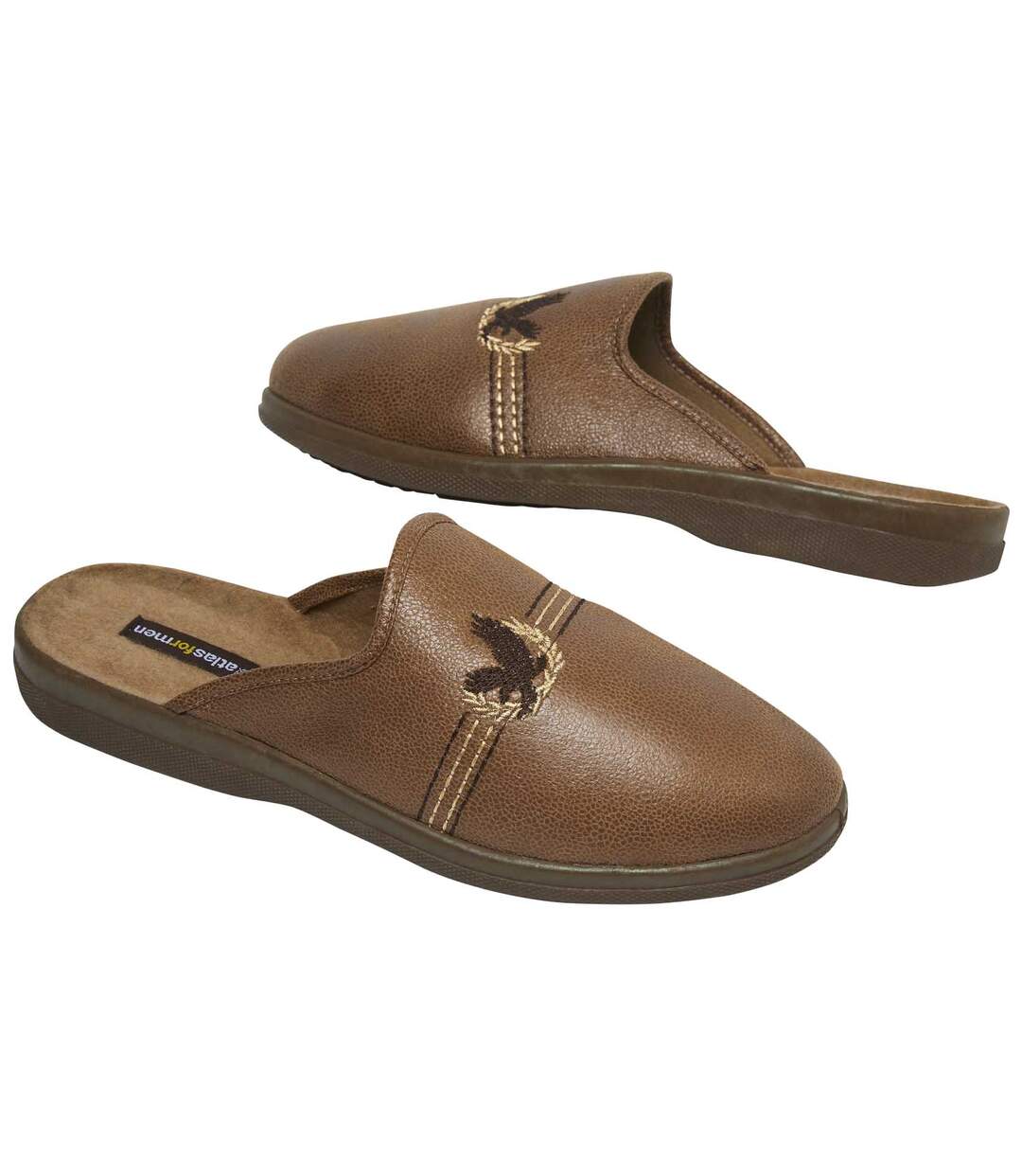Chaussons Simili Cuir Doublés Polaire