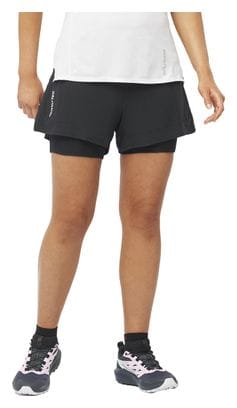 Short 2-en-1 Salomon Sense Aero Noir Femme