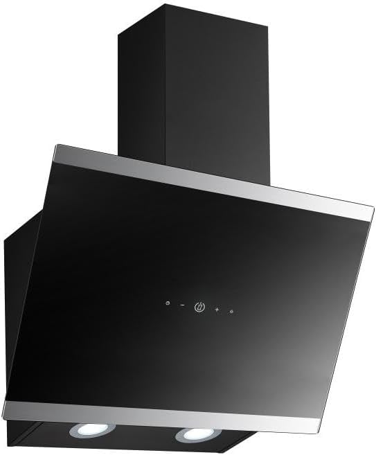 PKM S33-60A+BTH Dunstabzugshaube | Schräghaube | 60cm | Abluft | Umluft | Display & Touch Control | LED-Beleuchtung