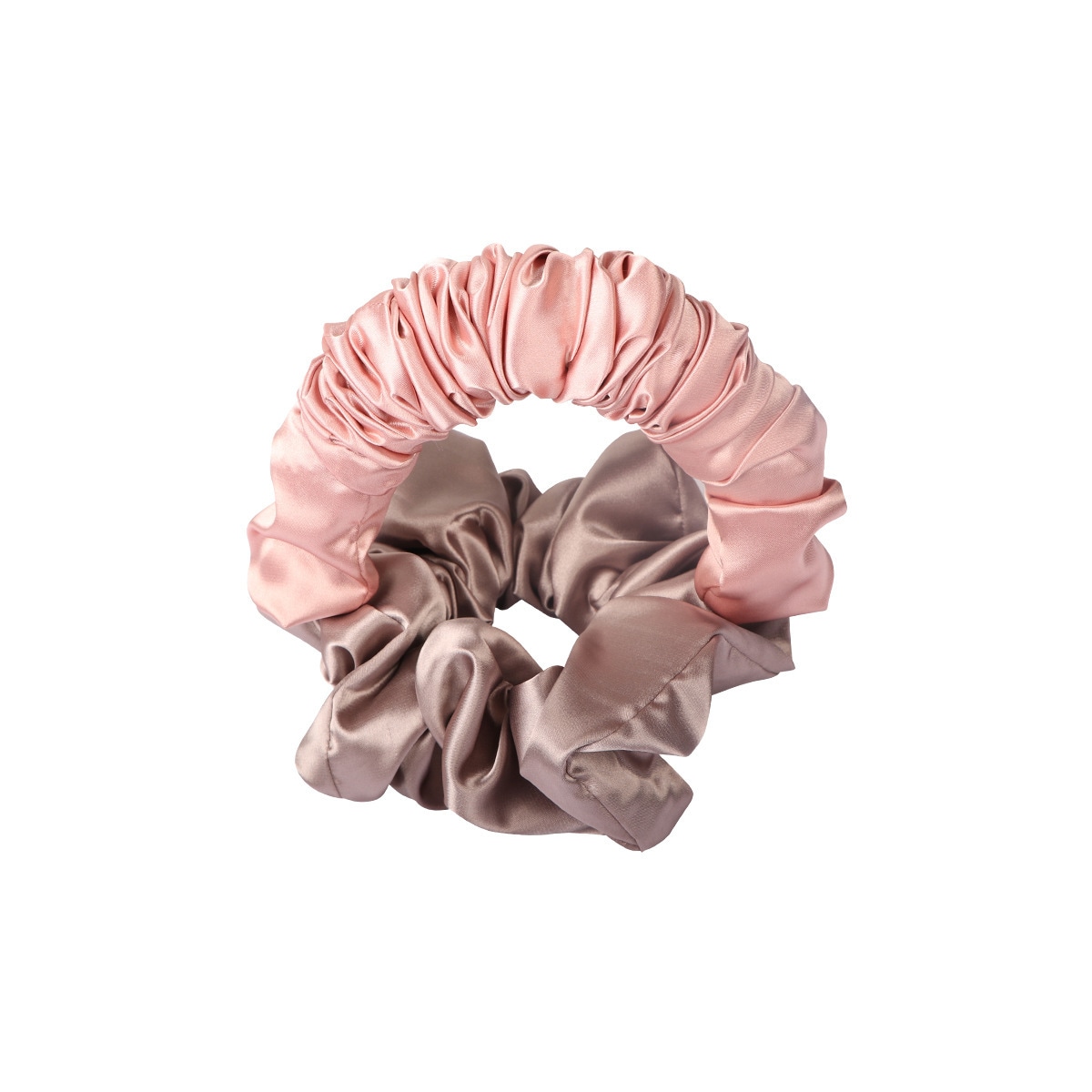 Hårbånd for å krølle håret rosa/brunt