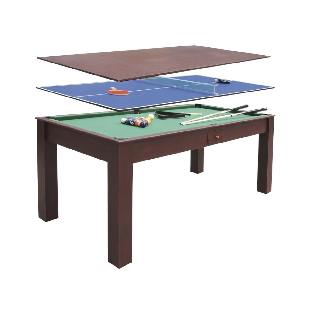 Devessport Table de Billard 3 en 1