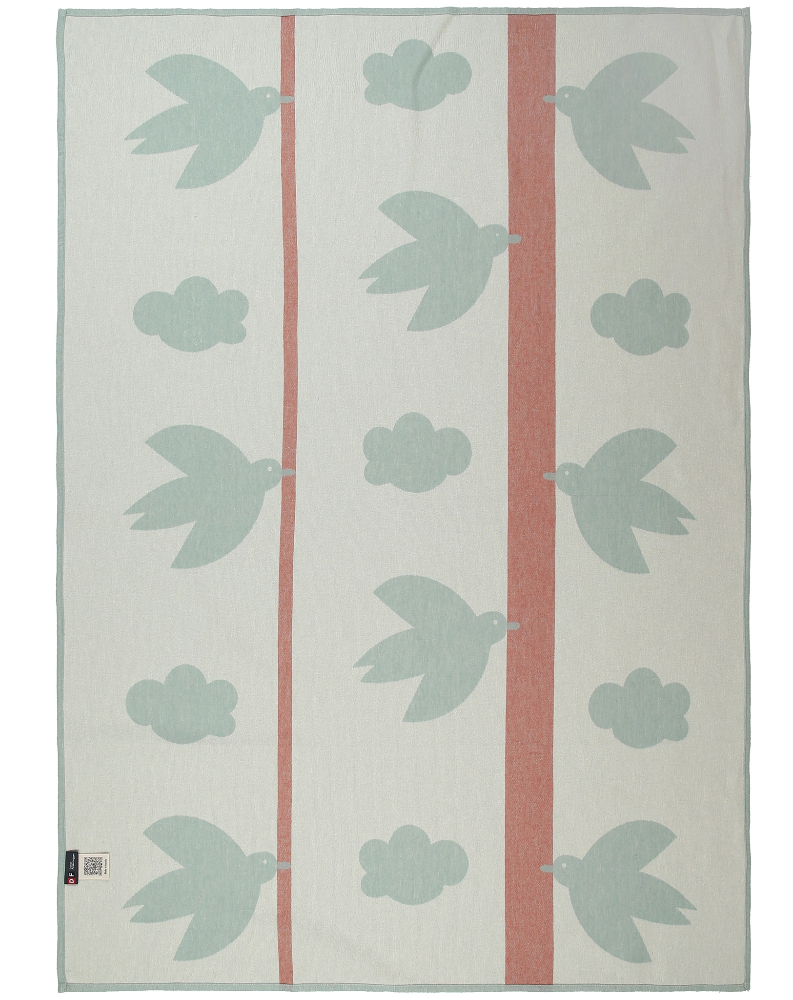 Kuscheldecke MILA - TAUBEN (100x140) in mint