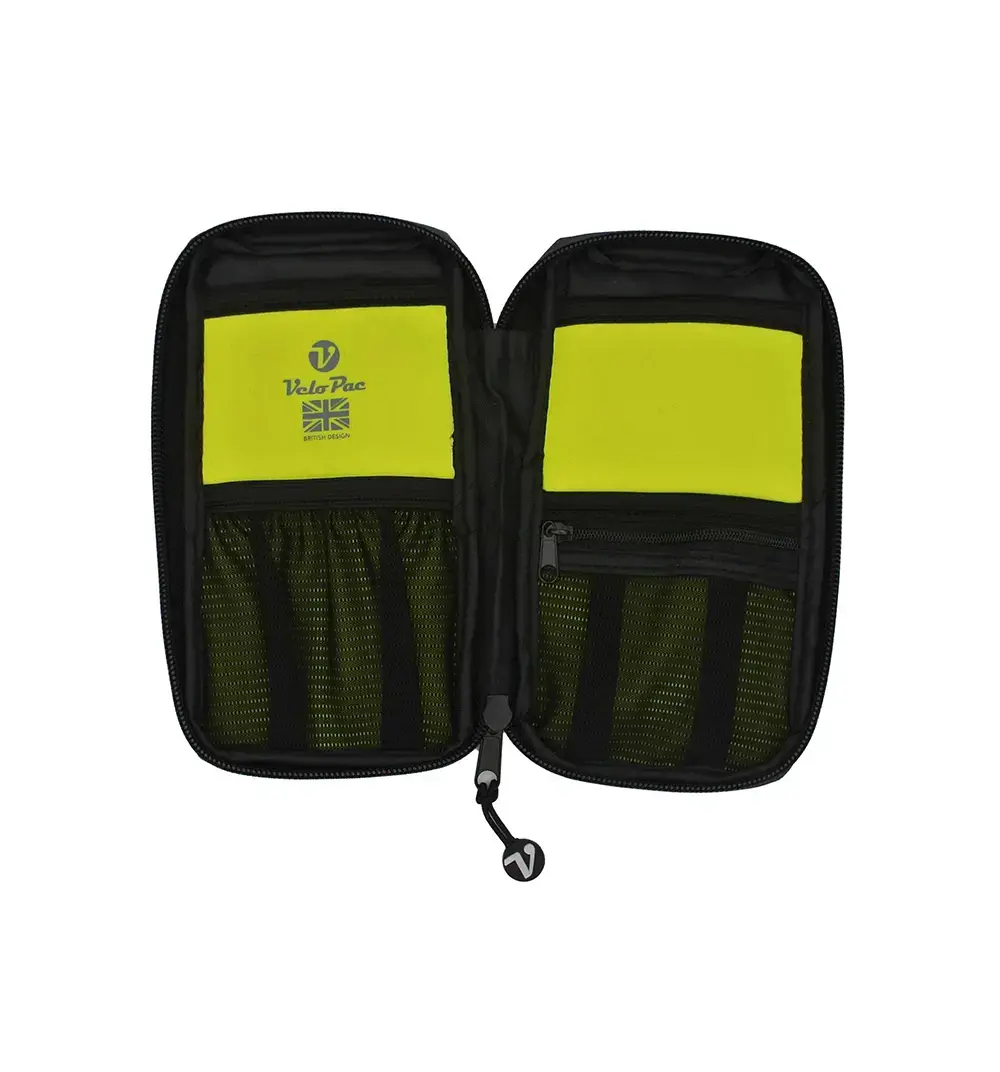 VeloPac RidePac Max Telefoonhoes Donkerblauw/Geel