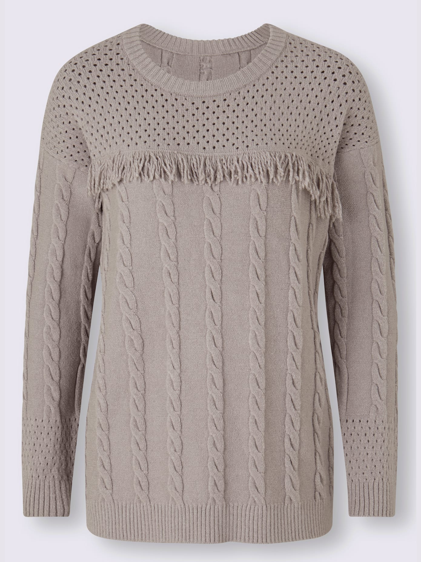 Pull superbe motif tricoté