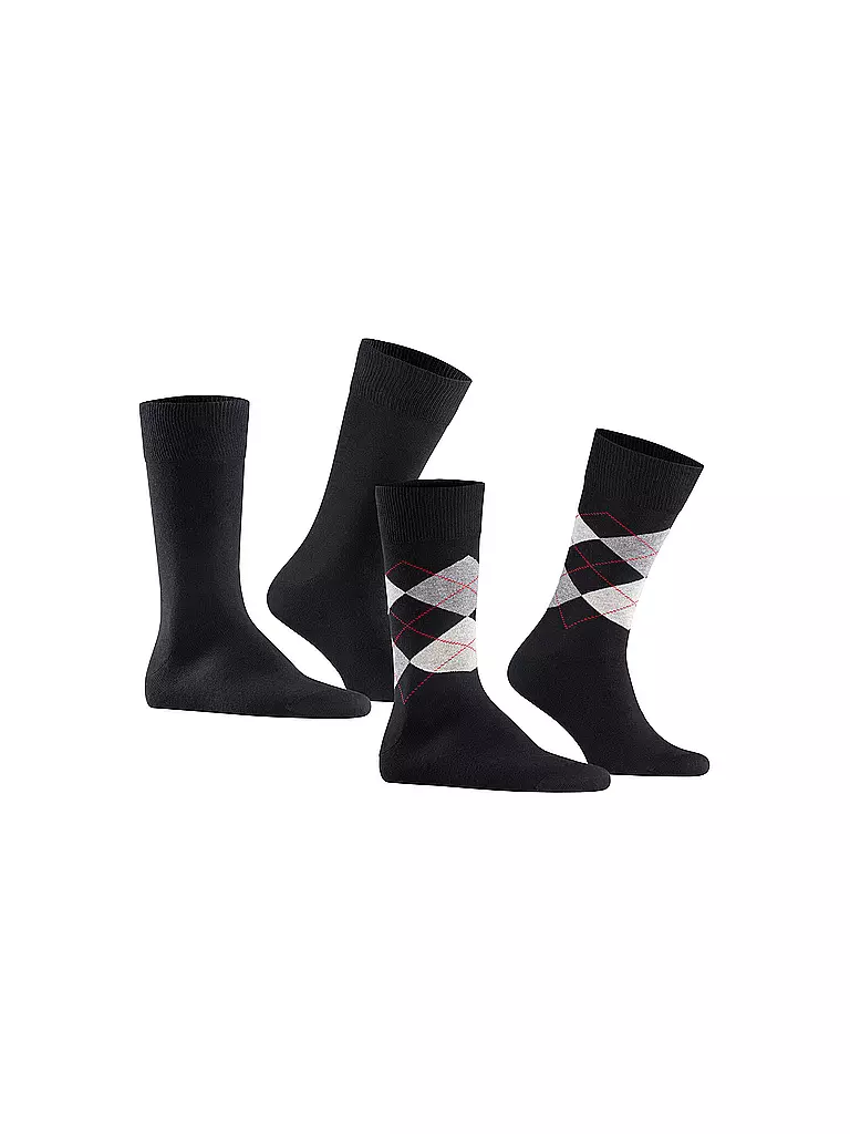 BURLINGTON Herren Socken EVERYDAY 2-er Pkg. 40-46 black schwarz