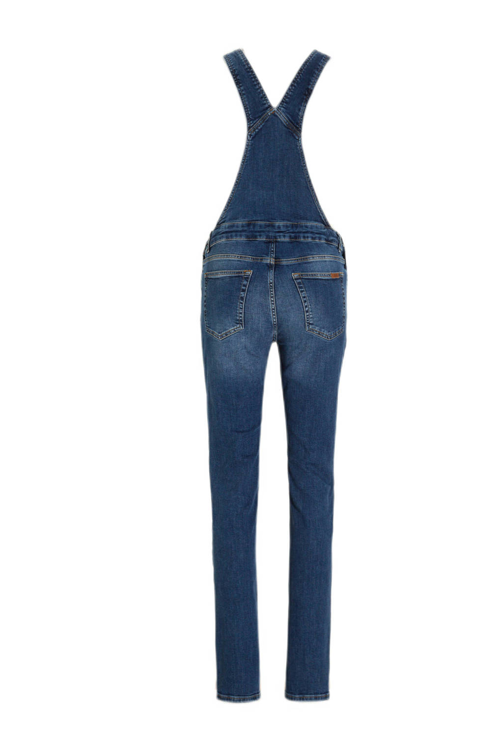 LOVE2WAIT regular fit zwangerschapstuinbroek stonewashed