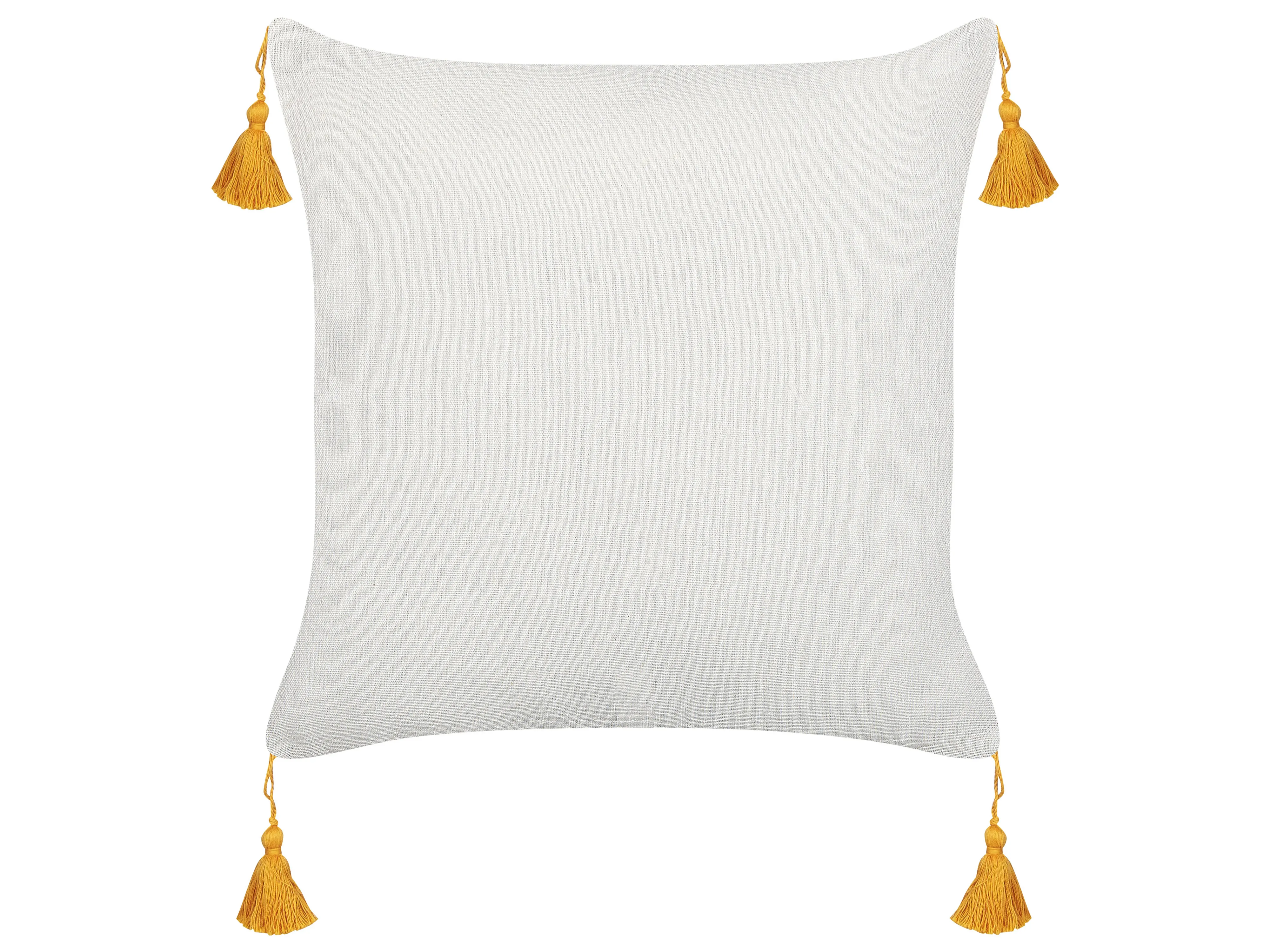 Set van 2 sierkussens ABUTILON 45 x 45 cm Beige bloempatroon
