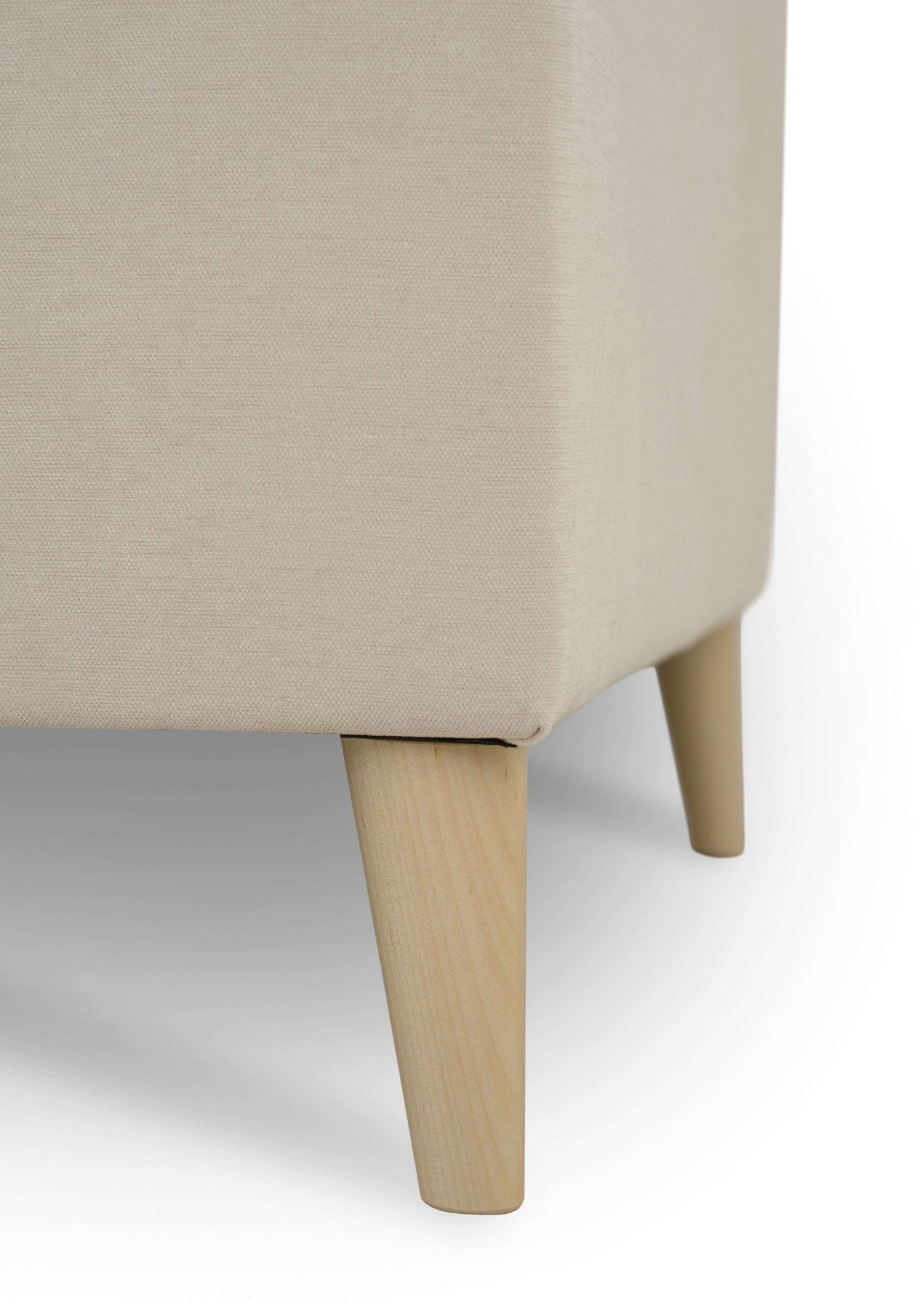 GOODproduct Wohnlandschaft »Oland Skandi, weicher Chenille-Stoff« U-Form, 342 cm, Wellenunterfederung, Skandi-Design, Massivholzfüsse