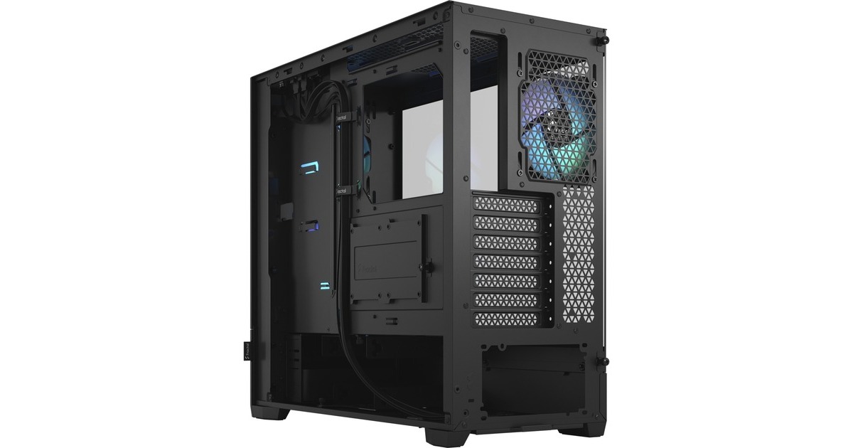 Fractal DesignPop Air RGB midi tower behuizing  (Zwart | 2x USB-A | RGB | Tempered Glass)