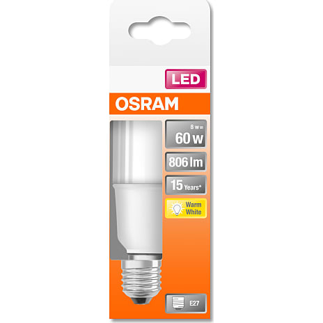 Osram LED pære 8W - varmt hvidt lys