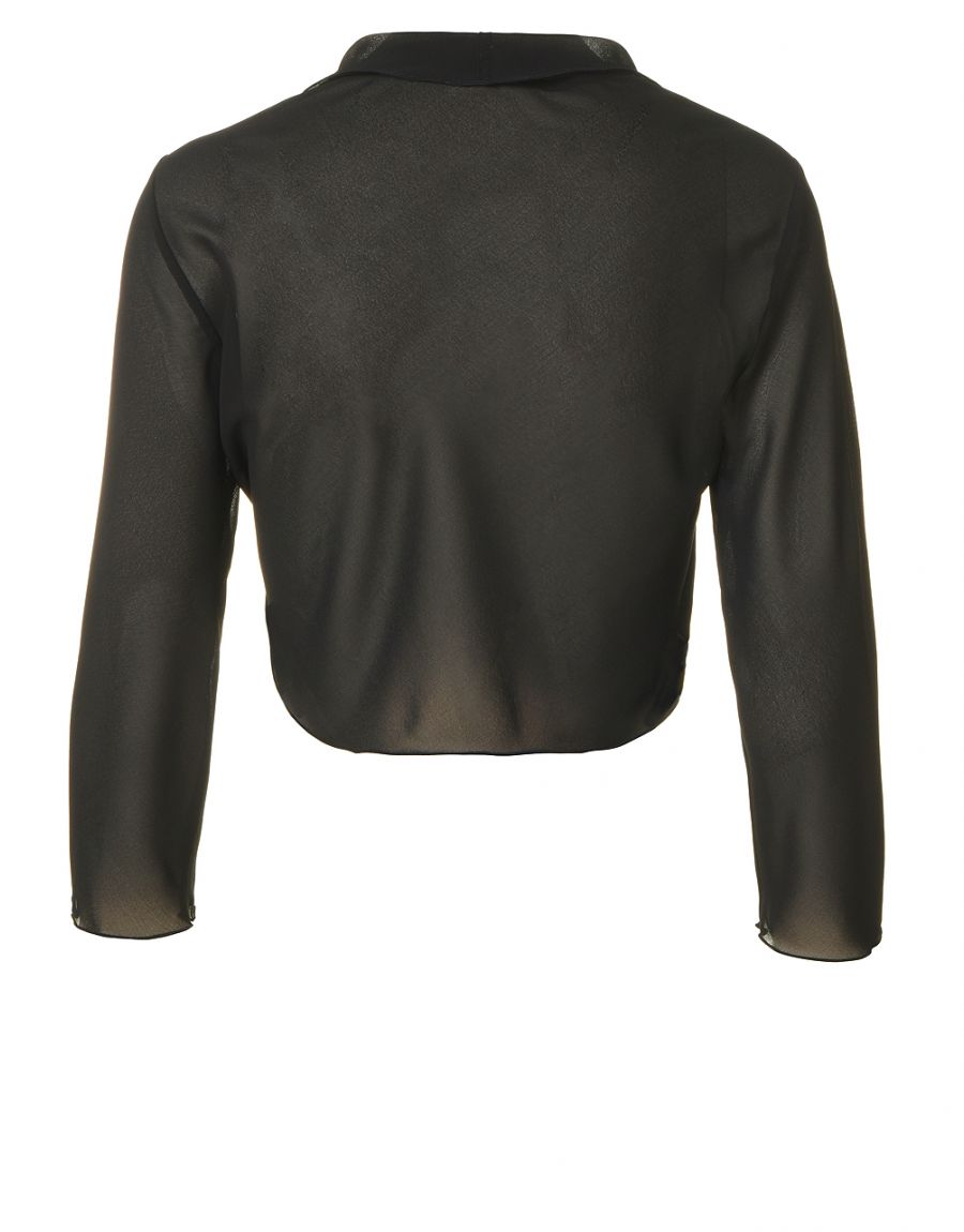 Boléro chic en voile noir