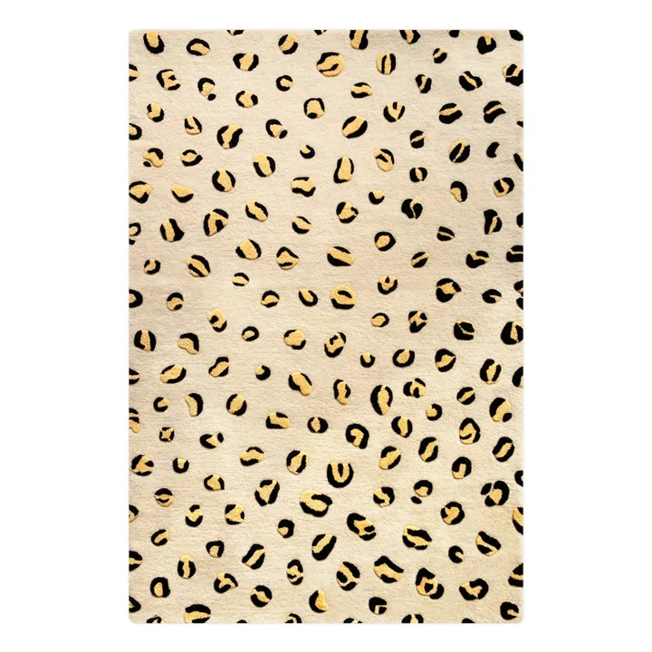 Maison Deux Tapis Léopard en laine