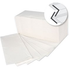 Essuie-mains, 250 x 210 mm, pliage V/ZZ, blanc