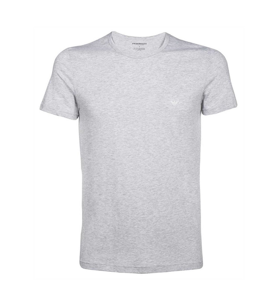 Conjunto de 2 camisetas Emporio Armani, azul-marinho e cinza.