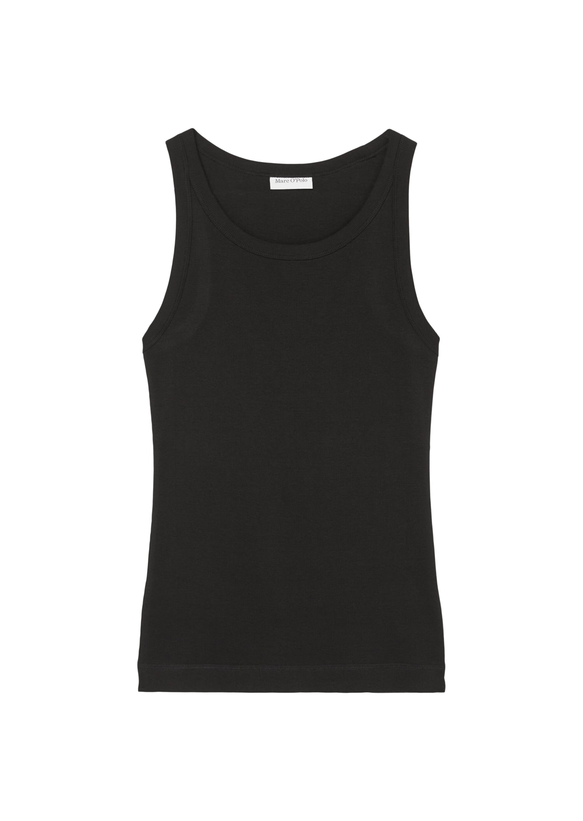 Tanktop slim aus geripptem Bio-Baumwolle-Stretch