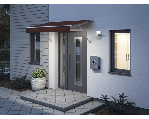 SCALA luifelframe RAL 7035 lichtgrijs 120x90 cm stof dessin 3914