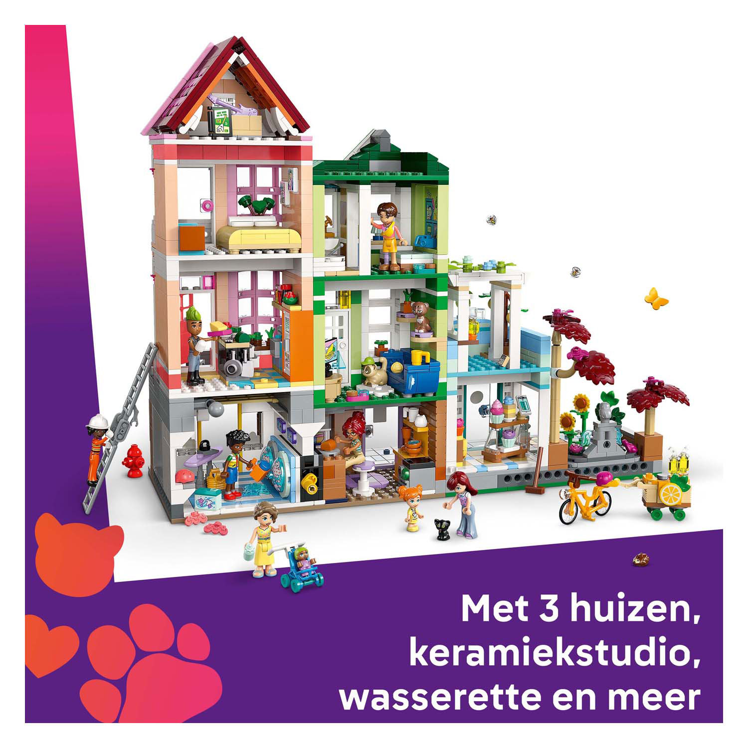 LEGO Friends 42670 Heartlake City Appartementen En Winkels