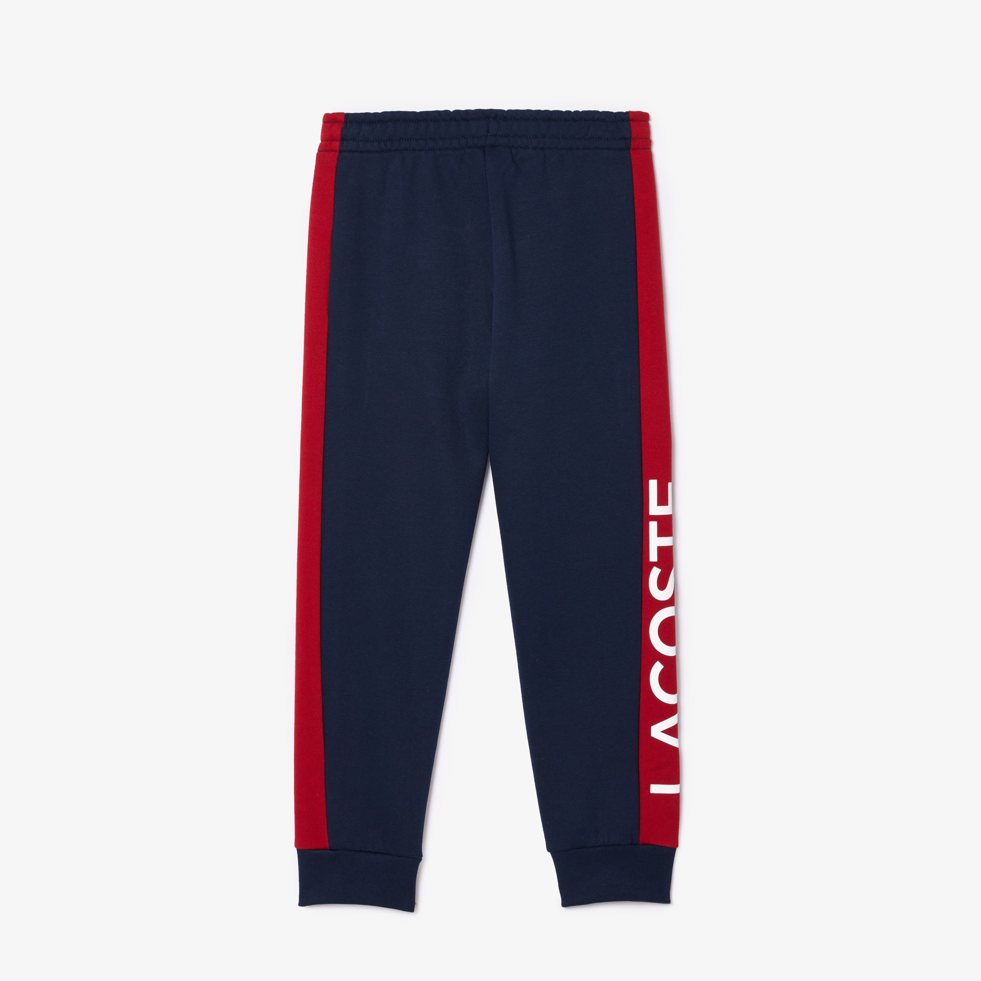 Pantalon de survêtement enfant Lacoste en coton biologique et polyester recyclé Pantalons & Shorts - Bleu - Lacoste - Enfant